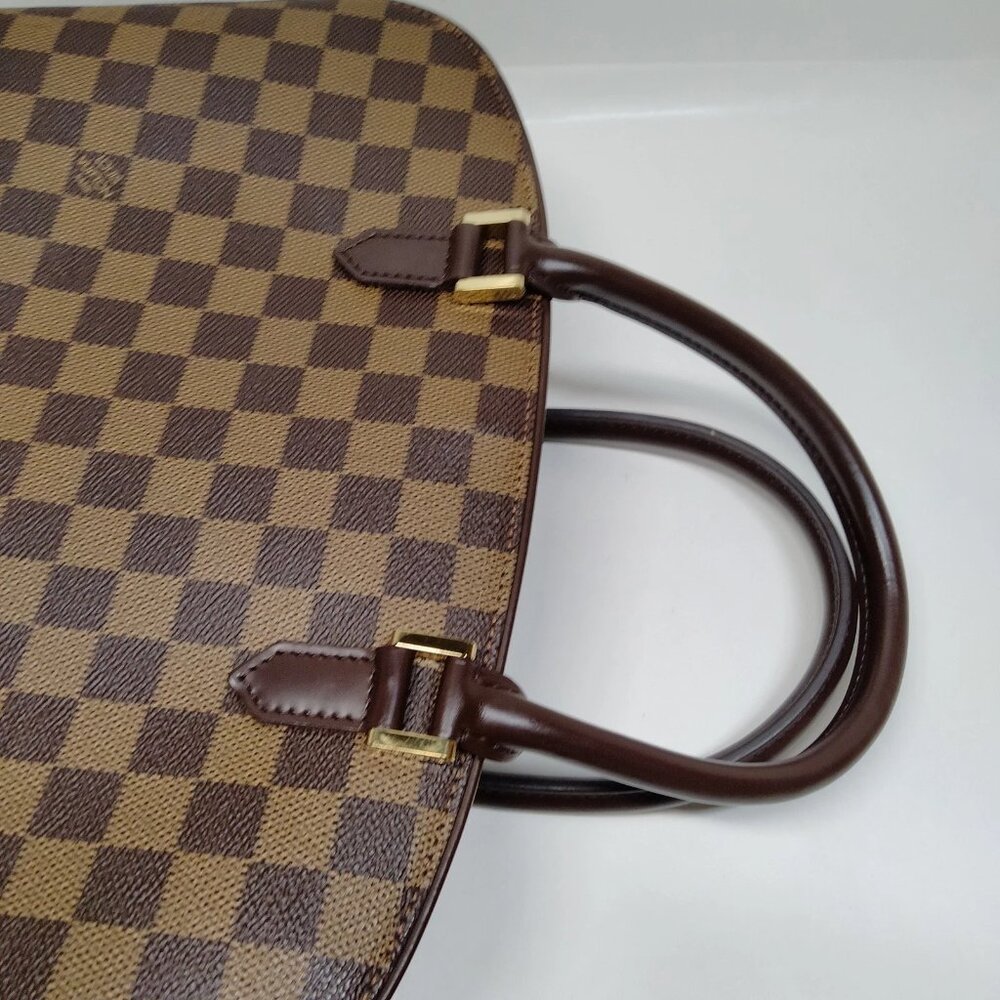 Authentic Louis Vuitton Sarria Damier Ebene Handbag Brown LV Tote Luxury Bag - Picture 6 of 16